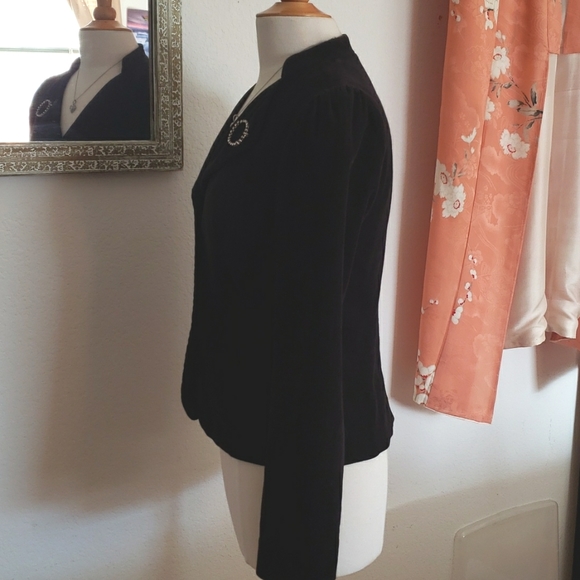 Halogen Corduroy Black Blazer Size Small - Picture 5 of 13